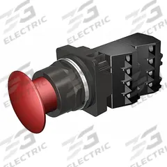 SIEMENS Mushroom Head Push Button: Non-Illuminated, Mushroom Head Profile, Metallic, 30 mm, 2NC (MPN 52BP2A2G). Key specifications — Brand: SIEMENS; Action: Maintained; Series: Class 52; Terminal Connection: Pressure Plate; Push Button Material Type: Metallic.