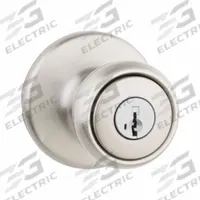 KWIKSET Door Knob Lockset: Office Knob Locksets, Nickel (MPN 400T-15-SMT-6AL-RCS). Key specifications — Lockset Style: Rose.