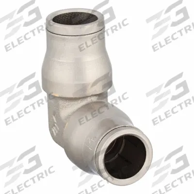 LEGRIS Push-Fit Elbow Fitting: 12 mm OD x 12 mm OD Size, Push-to-Connect x Push-to-Connect - Nickel-Plated Brass Tube Fittings