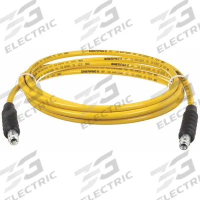 ENERPAC Hydraulic Hose Assembly: 1/4 in ID, NPTF x NPTF, 20 ft Lg, Yellow - Enerpac H700 Abrasion-Resistant Hydraulic Hose Assemblies
