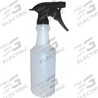 APPROVED VENDOR Trigger Spray Bottle: 16 oz Container Capacity, Mist/Stream, White, Black, 12 PK (MPN 120909). Key specifications — Imprinting: No Imprinting; Bottle Color: White; Seal Material: Polypropylene; Sprayer Color: Black; Graduation Markings: No; Legend: Trigger Spray Bottle; Brand: APPROVED VENDOR; Product Type: Trigger Spray Bottle.