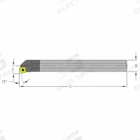 ULTRA-DEX USA Indexable Boring Bar: E08R SSKCR3 (MPN 920-000-230). Key specifications — attr257292: E08R SSKCR3.