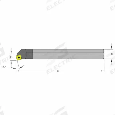 ULTRA-DEX USA Indexable Boring Bar: E08R SSKCR3 (MPN 920-000-230) - Indexable Boring Bars