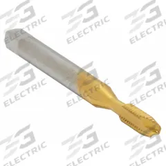 CLEVELAND Spiral Point Tap: #10-24 UNC, H2 / 2B, 2 Flute, Plug Chamfer, TiN Coated High Speed Steel (MPN C55307)