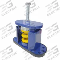 APPROVED VENDOR Floor-Mount Vibration Isolator: Spring, 2,100 lb Capacity, 5 1/2 in Ht, 9 1/32 in Dp (MPN 852C54). Key specifications — Durometer: 80A; Brand: APPROVED VENDOR; Screw Size: M16; Spring Color: Yellow.