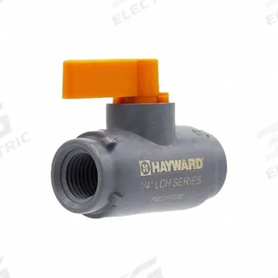 HAYWARD Manual Two-Way Ball Valve: 1/4 in, PVC, Straight, FNPT x FNPT - PVC Ball Valves
