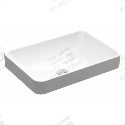 KOHLER Bathroom Sink: White, Vitreous China, 22 5/8 in Overall Lg, 16 1/8 in Overall Wd - Above Counter Mount Bathroom Sinks without Faucets