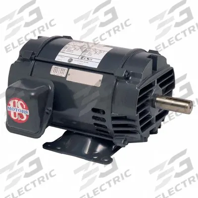U.S. MOTORS General Purpose Motor: Rigid Base Mount, Open Drip Proof, 10 hp, 230/460V AC - Rigid Base 3-Phase General Purpose AC Motors
