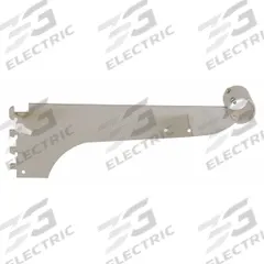 ECONOCO Round Tubing Bracket: Single, 1 in Slot Spacing, 1/2 in Slot Lg, 1/8 in x 12 in x 3 in (MPN A212). Key specifications — Product Type: Round Tubing Bracket; Color: Silver; For Display Type: Single Slotted Standards; Material: Steel; Duty Rating: Heavy Duty; Brand: ECONOCO; Finish: Chrome; Includes: Hangrail.