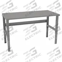 TENNSCO Workbench: Adj Ht, Steel, 72 in x 36 in, 1,800 lb Overall Load Capacity, Gray (MPN WBAT-1-3672S). Key specifications — Brand: TENNSCO.