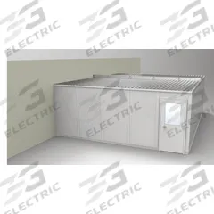 PORTA-FAB Modular In-Plant Office: 24 ft x 20 ft x 8 ft, 3 Walls, Vinyl-Covered Drywall, Gray (MPN GV2024G-3). Key specifications — Brand: PORTA-FAB; Sound Transmission Coefficient: STC 31; Frame Material: Steel.