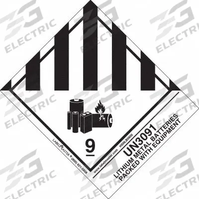 LABELMASTER Container Label: Lithium Battery Miscellaneous Dangerous Goods, Paper, Label - Class 9: Miscellaneous Hazardous Materials