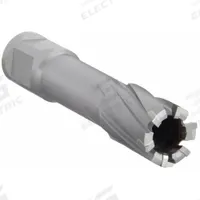 MILWAUKEE Annular Cutter: 9/16 in Cutter Dia, 2 in Max Cutting Dp, Bright, Carbide, Weldon Flat (MPN 49-59-4056). Key specifications — attr253884: No; attr253885: Bright; attr253886: Carbide; attr253887: Weldon Flat; attr253888: Fractional Inch; attr277149: MILWAUKEE.