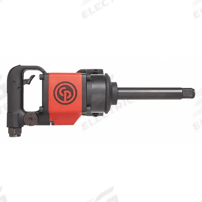 CHICAGO PNEUMATIC Air Impact Wrench: Compact, 1 in Drive, D-Handle, Square - D-Handle Air-Powered Impact Wrenches with Extended Anvils