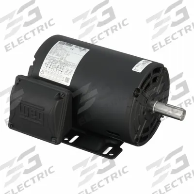 WEG General Purpose Motor: Rigid Base Mount, Open Drip Proof, 2 hp, 230/460V AC - Rigid Base 3-Phase General Purpose AC Motors