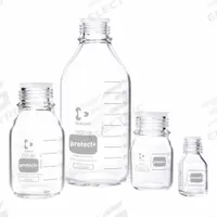 DURAN Laboratory Bottle: 5 L, Closure Material: HDPE – Closure Liner Material: Unlined Cap, 45 mm (MPN 218057381). Key specifications — Brand: DURAN; Graduated: Yes; Pre-Cleaned: None; Body Color: Colorless; Screw Closure Size: 45 mm.