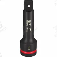 MILWAUKEE Impact Extension: 1 in Input Drive Size, 1 in Output Drive Size, 7 in Overall Lg, Std (MPN 49-66-6712). Key specifications — attr1204876: Locking Not Included; attr1204887: MILWAUKEE; attr1204888: Black Phosphate.