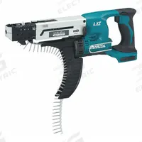MAKITA Screwgun: 1/4 in Drive Size, 4,000 RPM No Load Speed, Brushless, 18 V DC Volt, Pistol Grip (MPN XRF02Z). Key specifications — attr1190356: Drywall Screw Gun; attr1169645: Brushless.