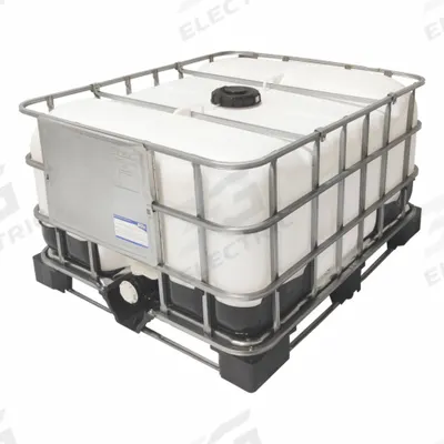 BASCO Tote with Composite Pallet: 40 in x 27 in x 48 in, CP135 - Standard IBC Totes with Wireframes