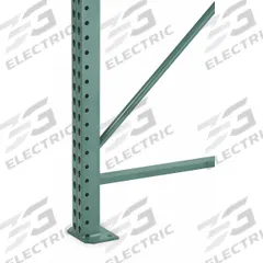 STEEL KING Seismic Upright Frame: Teardrop, 20 ft Overall Ht, 42 in x 3 in, Green, Steel (MPN RTFBG042240F043XBVG). Key specifications — Color: Green; Brand: STEEL KING.