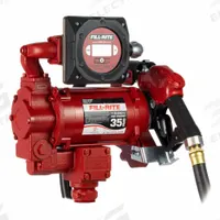 FILL-RITE Electric Drum Pump: 35 gpm Max. Flow Rate, 115/230 V AC, 3/4 hp HP, Cast Iron, Auto, Auto (MPN FR319VB). Key specifications — Meter Unit Of Measure: Gallons; Brand: FILL-RITE; Rated Voltage: 115/230 V AC; Discharge Hose Size: 1-3/8" x 18'; Nozzle Type: Automatic.