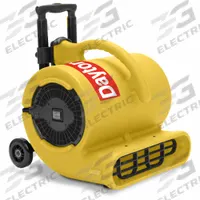 Centrifugal Blower: 1,800 cfm, 1/2 hp, Fixed Frame, 115V AC, 2 Speeds, Yellow, Steel, Polyethylene (MPN 61HL71). Key specifications — Product Type: Centrifugal Blower; GFCI Protected: Yes; Number of Speeds: 2; Housing Material: Polyethylene; Brand: DAYTON; Nominal Voltage: 115V AC.