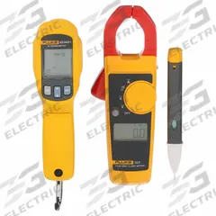 FLUKE Digital Multimeter Clamp On Kit: Clamp Meter/Infrared Thermometer/Volt Detector (MPN Fluke62Max+/323/1AC). Key specifications — Clamp Meter Instrument Count: 6,000; Brand: FLUKE; Testing Function_Filter: Resistance; Resistance.
