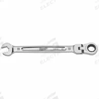 MILWAUKEE Combination Wrench: Chrome Vanadium Steel, Chrome, 11 mm Head Size, 171 3/8 mm Overall Lg (MPN 45-96-9611). Key specifications — attr309600: 11 mm; attr309611: Chrome; attr309610: Chrome Vanadium Steel; attr309604: No; attr309612: No; attr309613: No; attr309615: Yes; attr324932: MILWAUKEE.