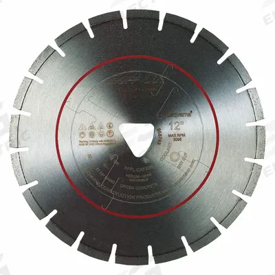 HUSQVARNA Diamond Saw Blade: Concrete/Granite, 6 in Blade Dia., Dry, For Soft Cut Saw - Multi-Material Blades
