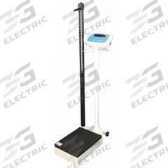 ADAM EQUIPMENT Physician Scale: Digital, kg/lb, 10 3/4 in Weighing Surface Wd (MPN MDW-300L). Key specifications — Brand: ADAM EQUIPMENT; Weighing Units: kg; Standards: FCC; Indicator Attachment: Column-Mounted; Includes: Charger; Readability: 0.05kg, 0.1 lb.
