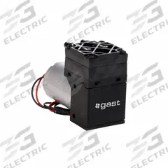 GAST Compressor/Vacuum Pump: 1/64 hp, 12V, 22 in Hg Max Vacuum, 20 psi Max Continuous Pressure (MPN 15D1150-401-7054B). Key specifications — attr50671: 12V; attr50650: 0.26 cfm; attr50635: GAST.
