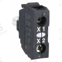 SCHNEIDER ELECTRIC Lamp Module: 22 mm Size, White, LED, 120 V AC Rating, No Transformer (MPN ZBVBG1). Key specifications — Compatible Operator: Selector Switch; Compatible with Series: XB4; Terminal Connection Type: Screw Clamp Terminals; Brand: SCHNEIDER; Manufacturer Part Number: ZBVBG1; Includes Bulb: Bulb Included.