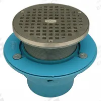 ZURN Floor Drain: 5 in Overall Dia, 4 in Nominal Pipe Size, Cast Iron, Nickel Bronze, Slotted, Round (MPN GR-FR05NI-C4N-PS-CC). Key specifications — Brand: ZURN.