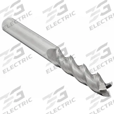 CLEVELAND Square End Mill: Carbide, 3 Flute, 7/16" Mill Dia, 2" LOC, 4" OAL (MPN C60633) - Carbide Square End Mills for Aluminum
