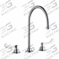 ELKAY Handle-Operated Faucet: Elkay®, Brass, Centerset, Deck, 3 Mounting Holes, 1.5 gpm Flow Rate (MPN LK800GN08T4). Key specifications — Series: Elkay®; Brand: ELKAY.