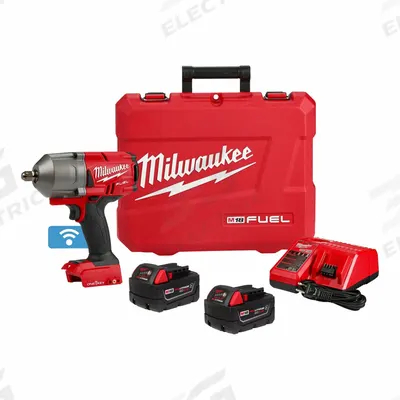 MILWAUKEE Impact Wrench Kit: 1/2 in Drive Size, 750 ft-lb Fastening Torque, Brushless - Milwaukee Cordless Impact Wrenches