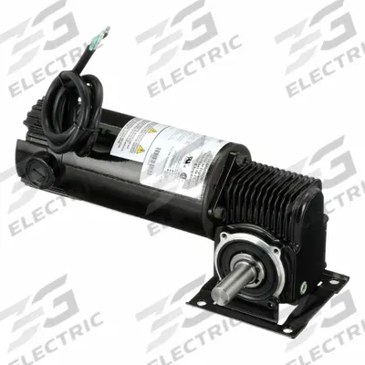 Dayton Gearmotor: Right Angle, 90V DC, TENV, 40 RPM, 82 in-lb Max Torque - Right Angle DC Gearmotors