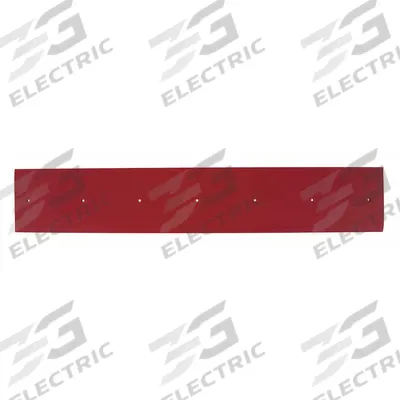 TENNANT Side Squeegee Blade: Rubber, 25 1/8 in Overall Lg, Red - Replacement Squeegee Blades for Floor Cleaning Machines