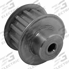 DAYTON Timing Pulley: Trapezoidal, Plain, For T5 Timing Belt Section, For 10 mm Belt Wd, 14 Teeth (MPN 21T5/14-2). Key specifications — Brand: DAYTON; Tooth Profile: Trapezoidal; Finish: Plain.