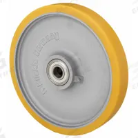 APPROVED VENDOR Caster Wheel: 11 13/16 in Wheel Dia., 1 3/4 in Wheel Wd, Polyurethane, Iron, Std (MPN GTH 301/25K). Key specifications — Brand: APPROVED VENDOR; Wheel/Tread Color: Yellow.