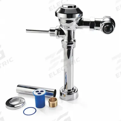 ZURN Manual Flush Valve: Aquaflush Z6000, Exposed, Top, 3.5 gpf Gallons per Flush - Toilet Manual Flush Valves