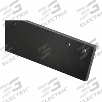 FISHER Cutting Edge Kit: Cutting Edge Kit, Poly, Black, Compact Plow, 822PE7 - Blade Edges & Kits