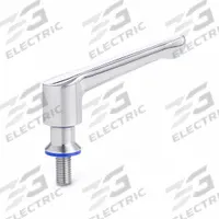 JW WINCO Adjustable Lever: SS, M8x1.25 Thread, 0.79 in Thread Lg, 72.4 mm Lg (MPN 305-63-M8-20-PL-E). Key specifications — Brand: JW WINCO.