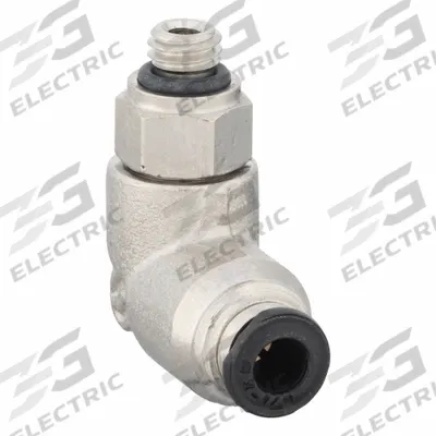 AIGNEP USA Push-Fit Elbow Fitting: 3 mm OD x 5 mm Pipe Size, Push-to-Connect x BSPP - Nickel-Plated Brass Tube Fittings