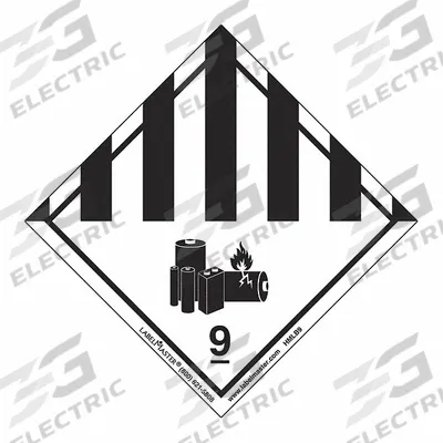 LABELMASTER Hazard Class 9 Lithium Battery,Package Quantity 25: 3 15/16 in x 4 in, Paper - Class 9: Miscellaneous Hazardous Materials