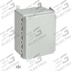 HOFFMAN Enclosure: Fiberglass, 12 in x 10 in x 6 in, NEMA 12/13/4/4X, Solid Cover, Hinged, Wall (MPN A12106CHSCFG). Key specifications — Brand: HOFFMAN; Closure Method: Screws; Enclosure Material: Fiberglass; Knockouts: Not Included.