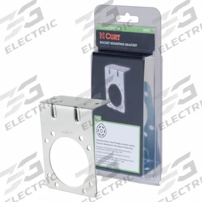 CURT Automotive Electrical Plug: 7-Way Blade, Silver (MPN 58231) - Fleet and Vehicle Maintenance