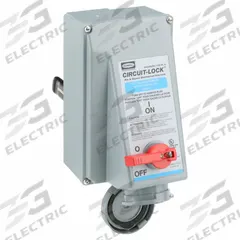 HUBBELL Mechanical Interlock: 240V AC, Three Phase, 60 A, 3 Pole, 4 Wire (MPN HBL460MI9W). Key specifications — Brand: HUBBELL; Reverse Service: No.