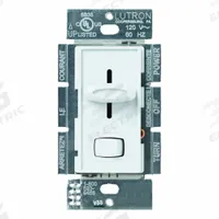LUTRON Lighting Dimmer: Halogen/Incandescent, 1-Pole, 3-Way, 120V AC, 1,000W (Halogen, Incandescent) (MPN S-103PH-WH). Key specifications — Brand: LUTRON; Sub-brand: Skylark; Lighting Technology: Incandescent; Load Rating @ 120V AC: 1,000W (Halogen, Incandescent); Neutral Required: No; Operating Voltage: 120V AC; Series: Skylark.