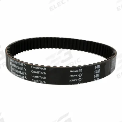 CONTINENTAL Timing Belt: One Side, Curvilinear, Conti Hawk PD, 14 mm Pitch, 170 mm Top Wd - HTD Section Timing Belts